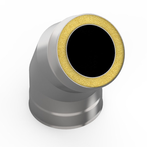 Отвод-сэндвич 115 45 гр. нерж/нерж (Эконом,430)